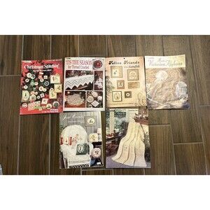 Leisure Arts Susan Bates Jessa Counts Vintage Cross Stitch Leaflets Lot Of 6